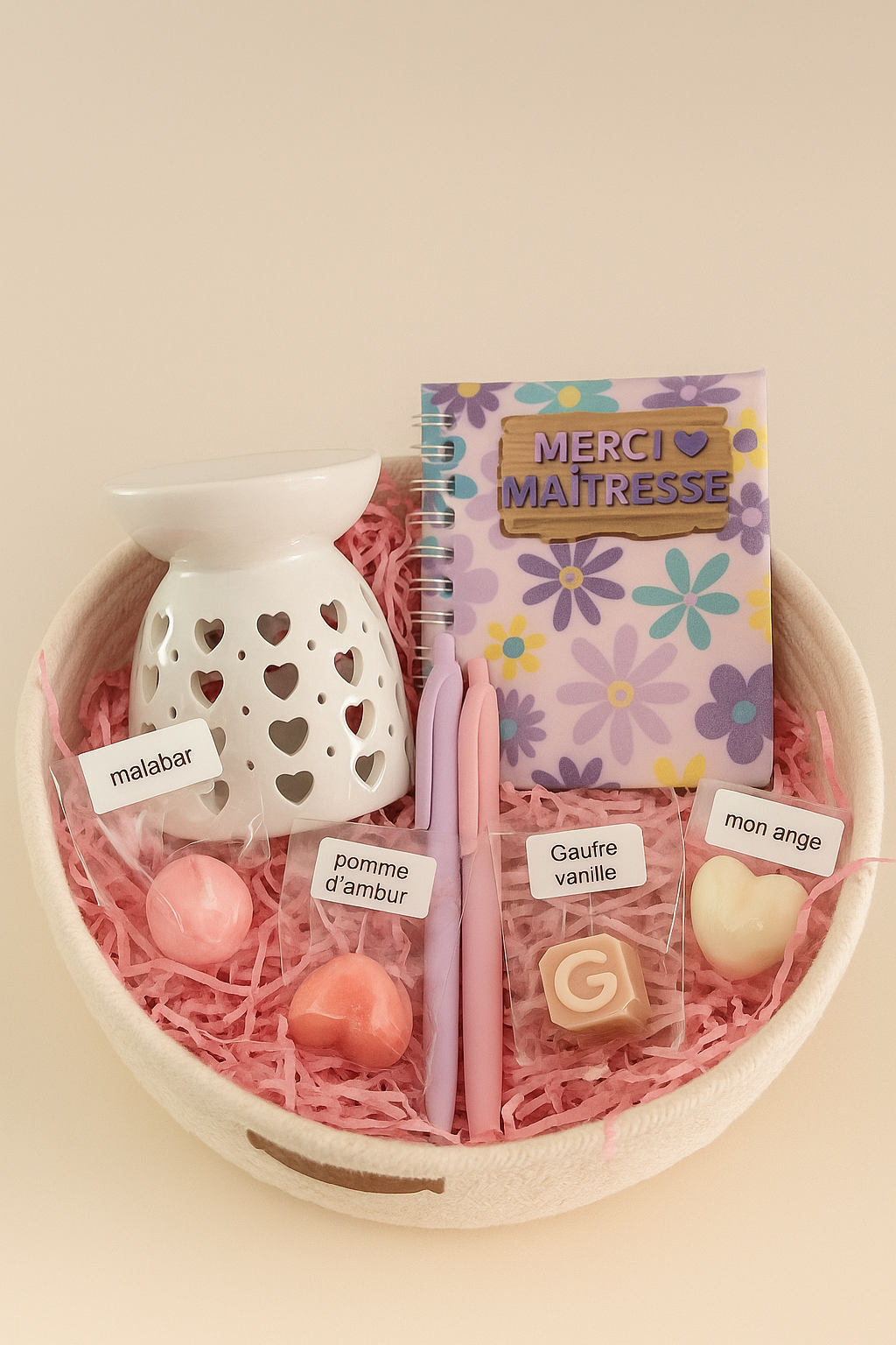 Panier à offrir pour professeurs des écoles