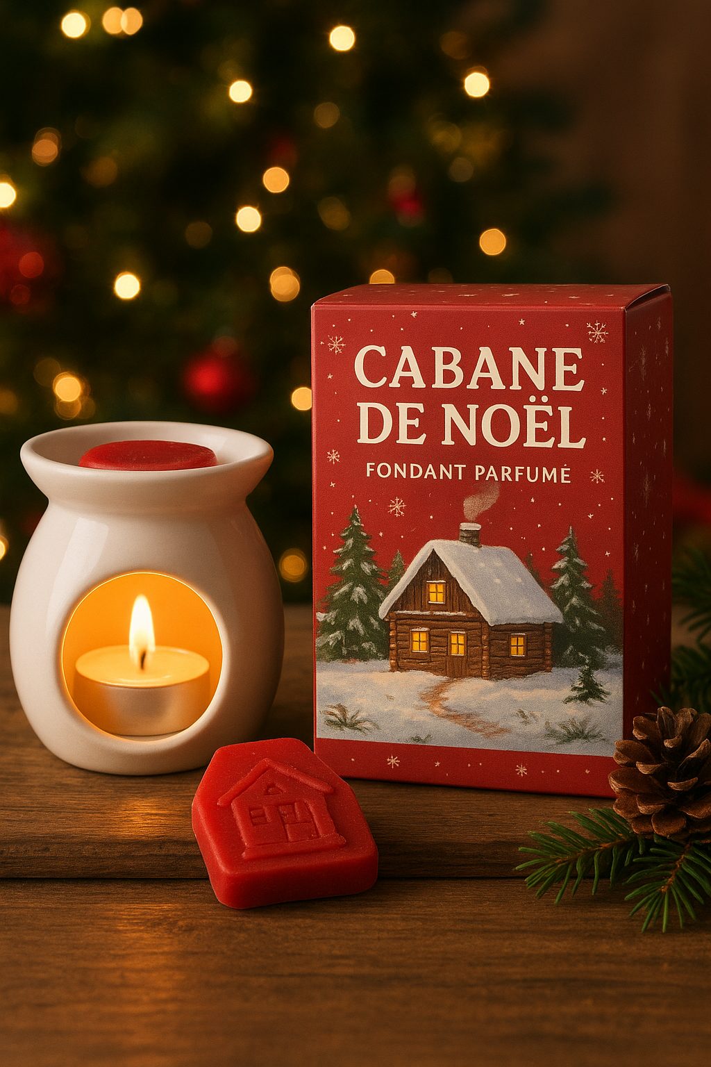 Fondant parfumé - cabane de Noël