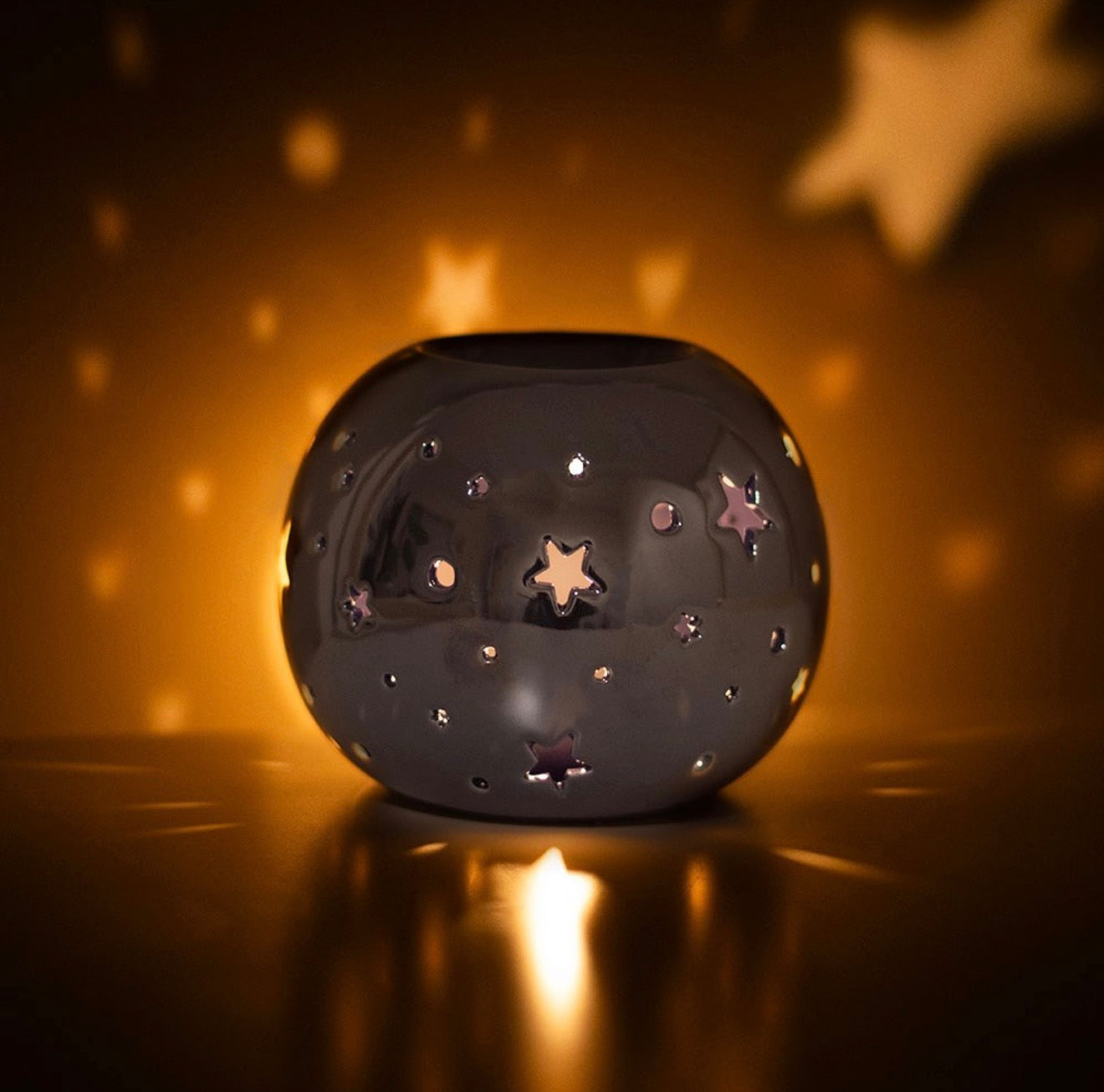 Brûleur - étoile violette irisée