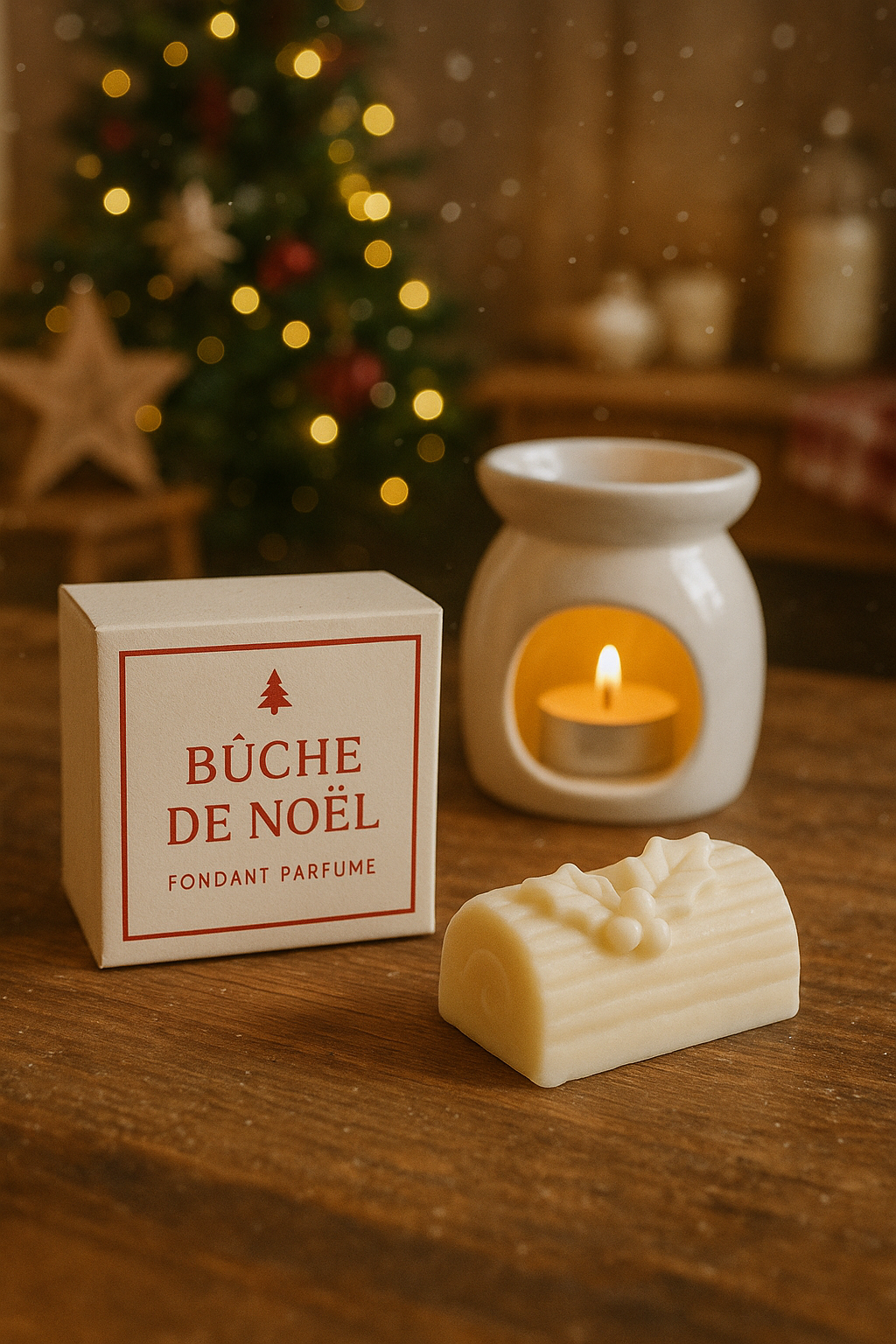 Fondant parfumé - Bûche de Noël