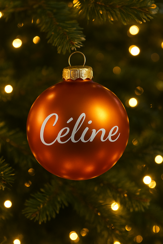 Boules de Noël personnalisée