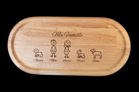 Planche famille gravé